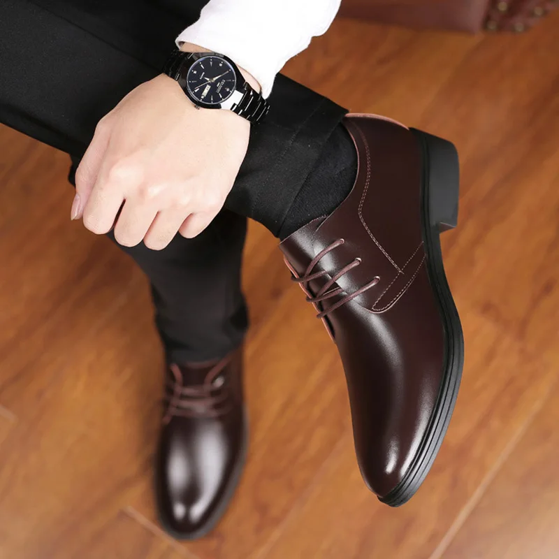 100% Genuine Leather Shoes Men Footwear Brand Male Business Cow Casual KA1020 | Обувь
