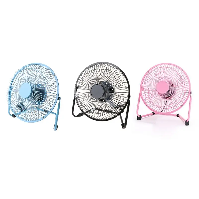 

USB Powered Metal 8 Inch Portable USB Desk Fan with 2 Speeds Switch Personal Cooling Fan for Home Office Table Outdoor