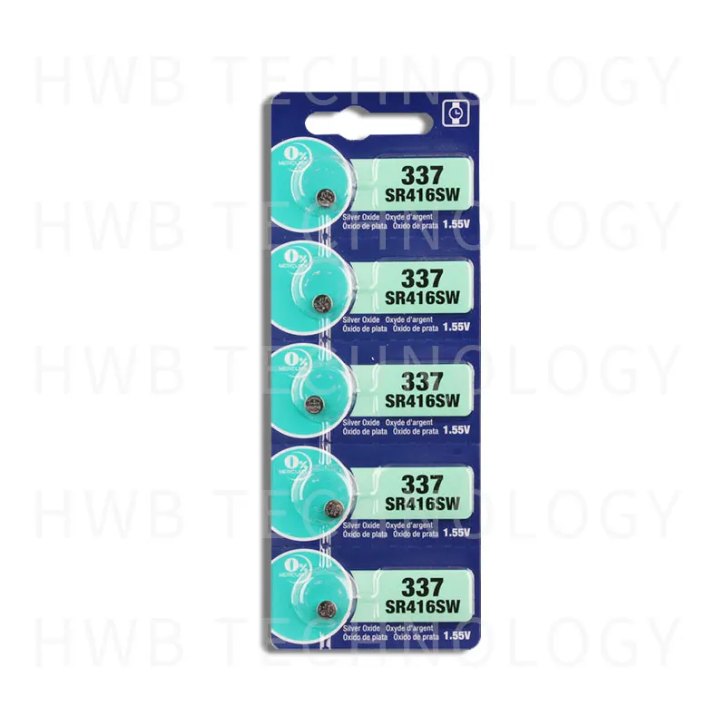 50X Новый долговечный 337 SR416SW 623 D337 V337 SP337 часовая батарейка сделано в Японии 100%