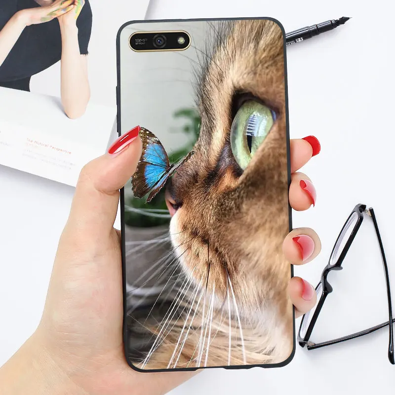oo9 Яркий чехол huawei Y5 Y5 Y6 Prime Lite Y6 67 чехол Глянцевая задняя крышка для телефона Y5 чехол s - Цвет: oo9