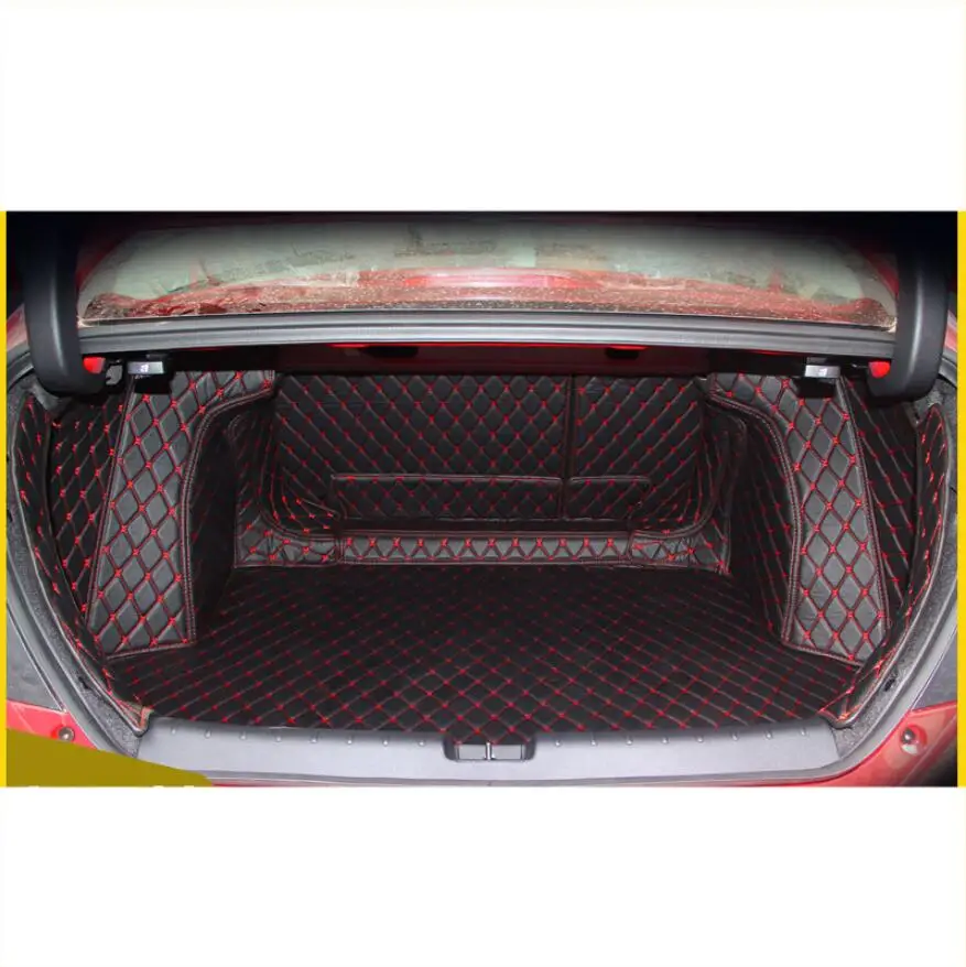 Кожаный коврик для багажника автомобиля подкладка груза Honda Civic 2016 2017 2018 2019 2020 10