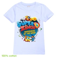 boysgirls super zings superzings cartoon print t shirt kids funny clothes children summer short sleeve baby t shirt