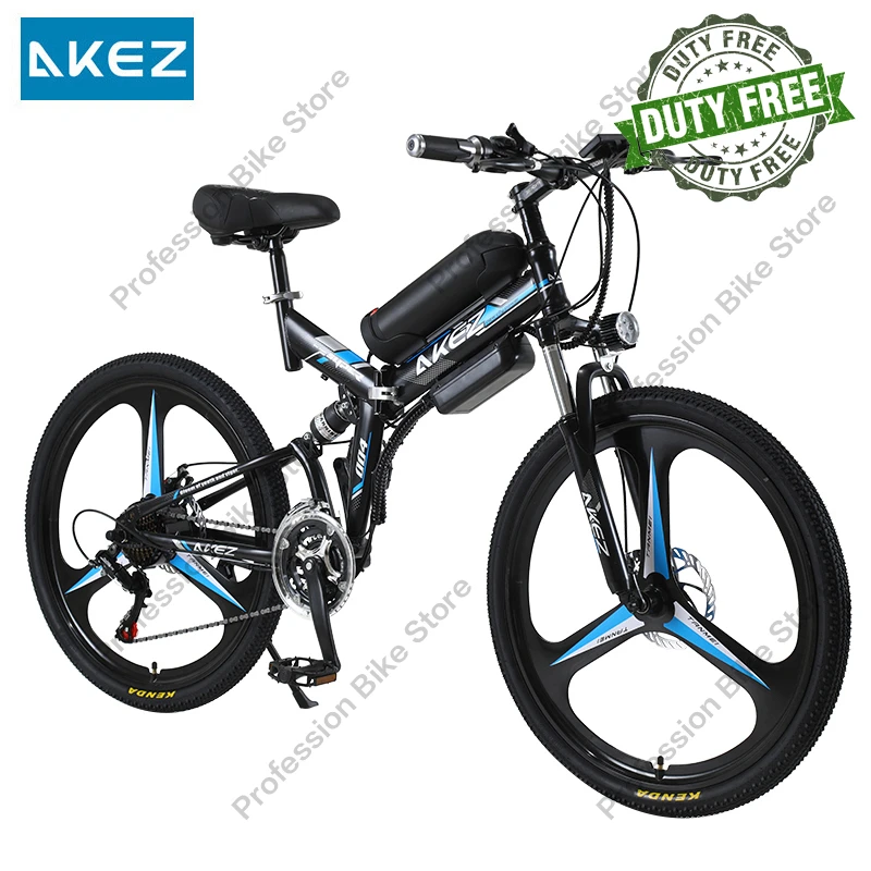 

Электровелосипед AKEZ, складной, 26 дюймов, 350 Вт, 36 В, 10 А · ч, 21 скорость