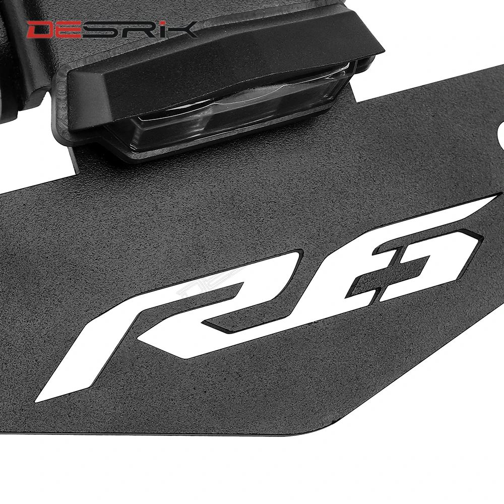

DESRIK Motorcycle License Plate Holder LED Light For Yamaha YZF-R6 YZF R6 2006-2018 Accessories Tail Tidy Fender Eliminator