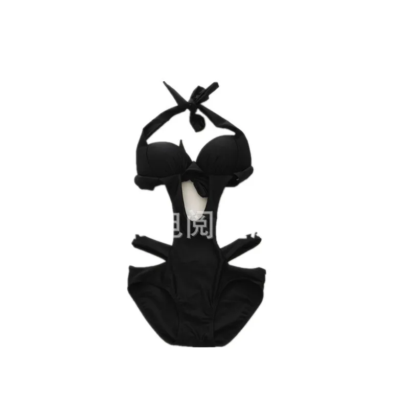 

European Beauty Fashion Sexy Bikini Two-piece Suit Size Chest Steel Support Gathered Bikini Hot Spring Sling Swimsuit Women