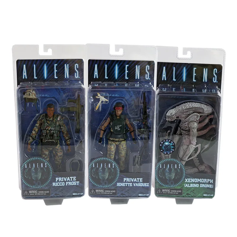 Экшн-фигурка из инопланетянин NECA серии 9 Xenomorph Albino персональный Дрон Ricco Frost Jenette