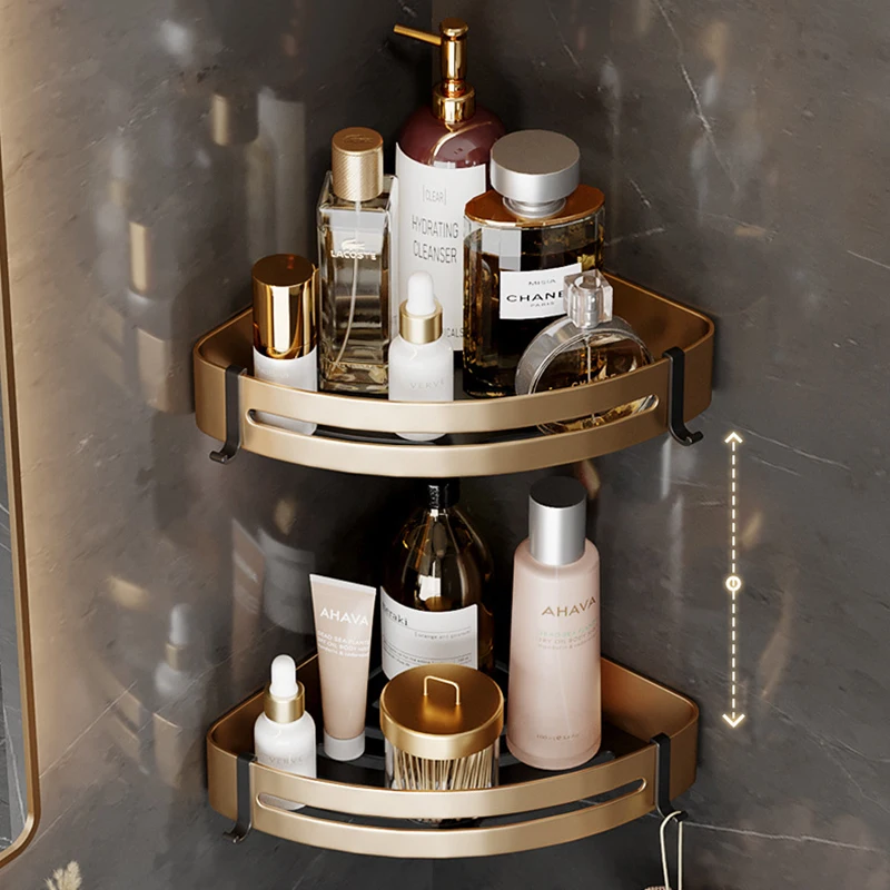 aluminum alloy bathroom hardware sets luxury towel holder hook hanger shower shelf organizer toilet brush paper storage box rack free global shipping