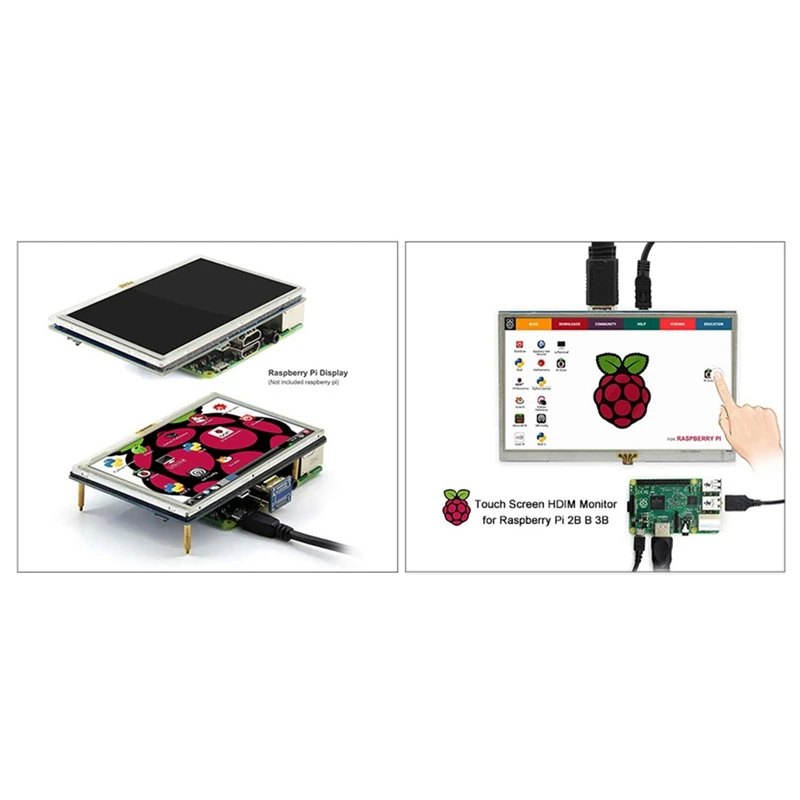 

5 Inch LCD HDMI Touch Screen Raspberry Pi 3 Display LCD HDMI Monitor 800x480 for Banana Pi Raspberry Pi 3 / 2 Model B / B+