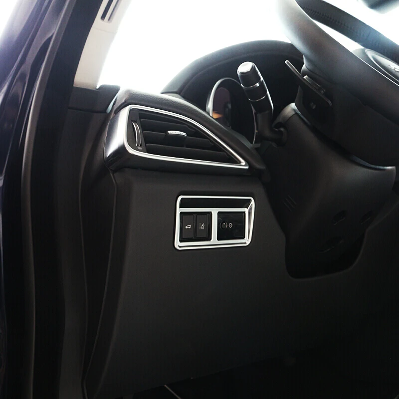 

For Jaguar F-Pace f pace X761 2016 2017 Car-Stying Accessories Interior ABS Rear Trunk Gate Switch Decorative Trim 1pcs