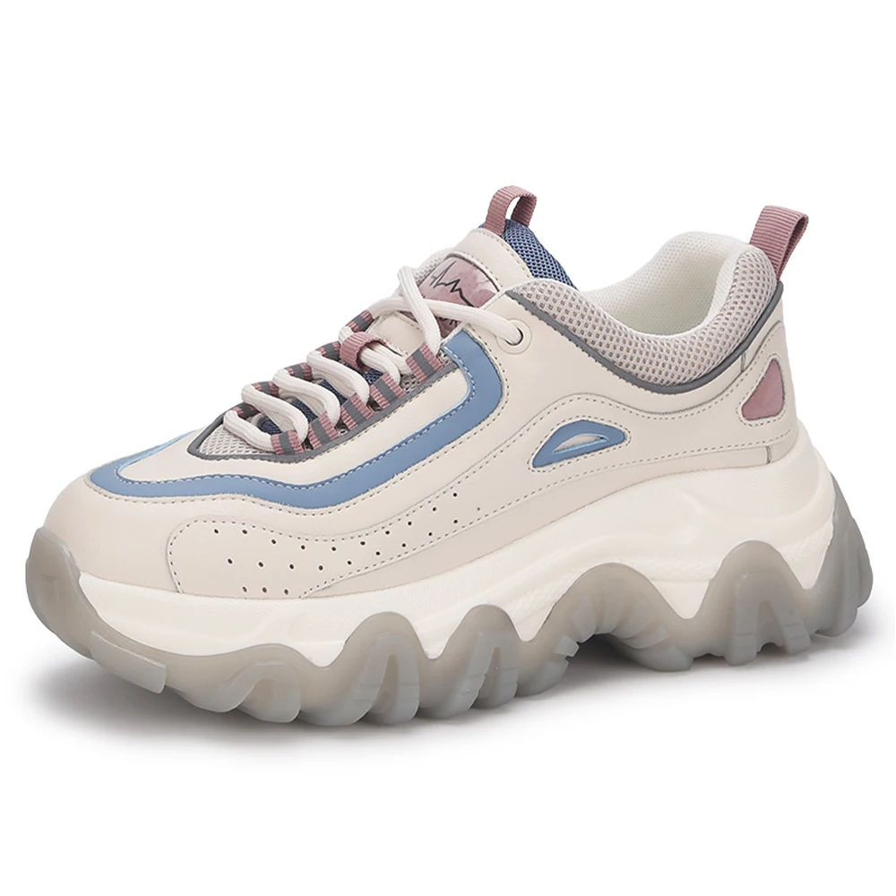 

Женские кроссовки на платформе, спортивная обувь, женские повседневные кроссовки на массивной подошве, Роскошные Модные осенние кроссовки ...