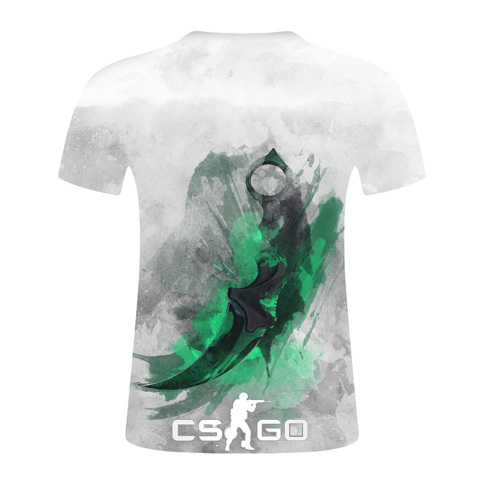 Крутая Мужская футболка CS GO Gamers, летняя новинка, csgo, Мужская уютная футболка, 3d принт, высокое качество, футболки, брендовая одежда, хип-хоп, уличный стиль