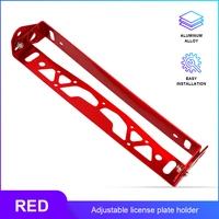 universal car license plate frame adjustable aluminum alloy power racing jdm styling rotating number license plate frames frame