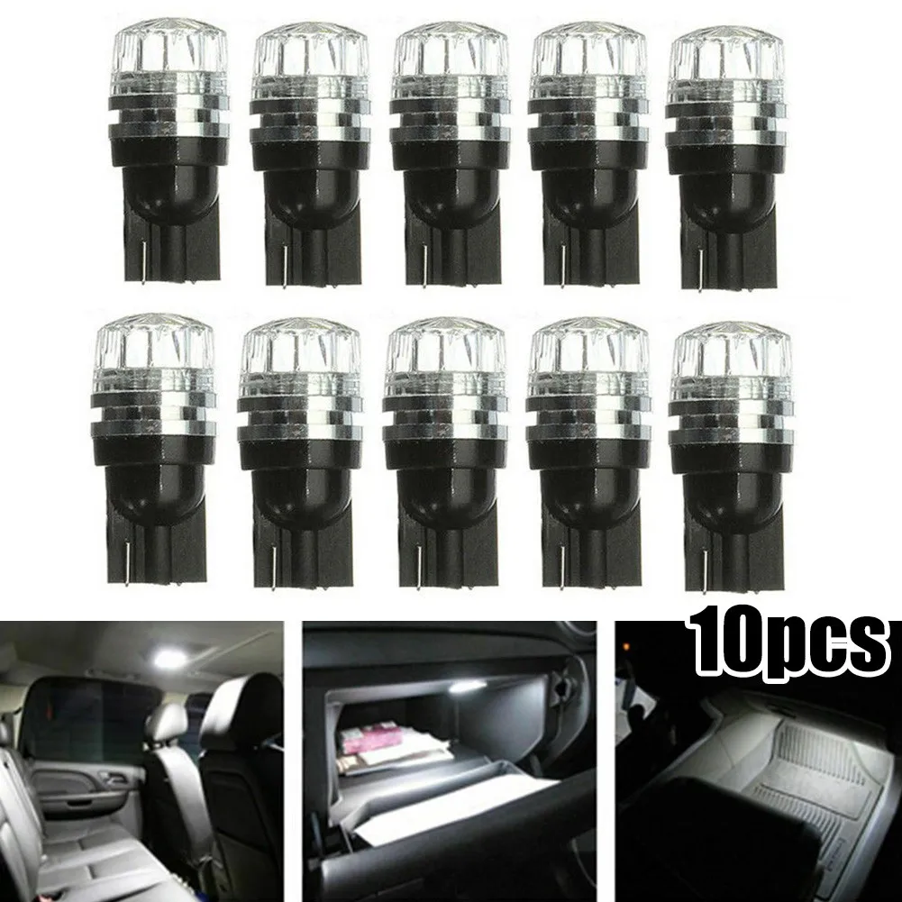 

10x T10 5050 SMD светодиодный бокосветильник свет белые лампы без ошибок для автомобиля Canbus Xenon W5w босветильник лампа для номерного знака