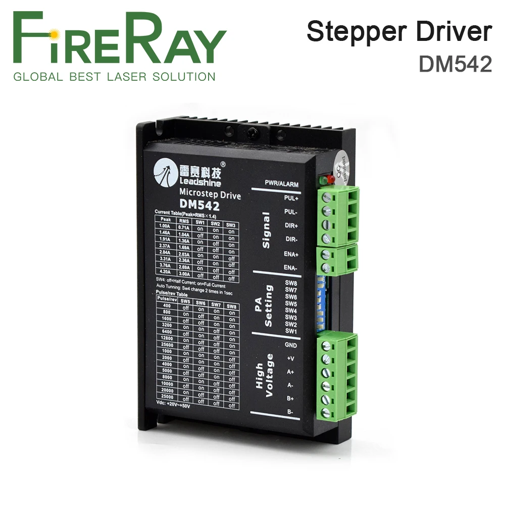Аналоговый шаговый двигатель FireRay Leadshine 2 фазный драйвер DM542 контроллер двигателя