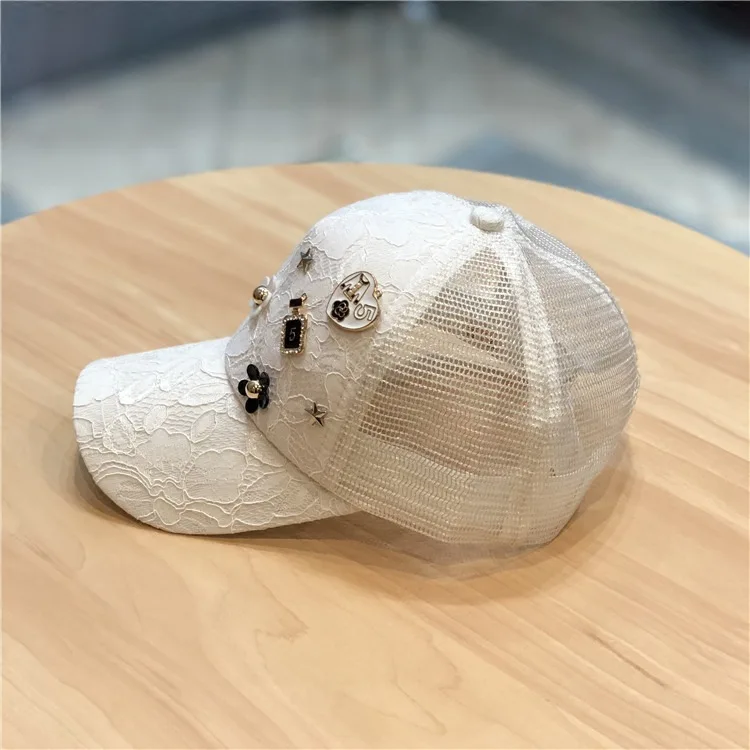 Бейсболка H7610 женская весенне-летняя кружевная солнцезащитная модная