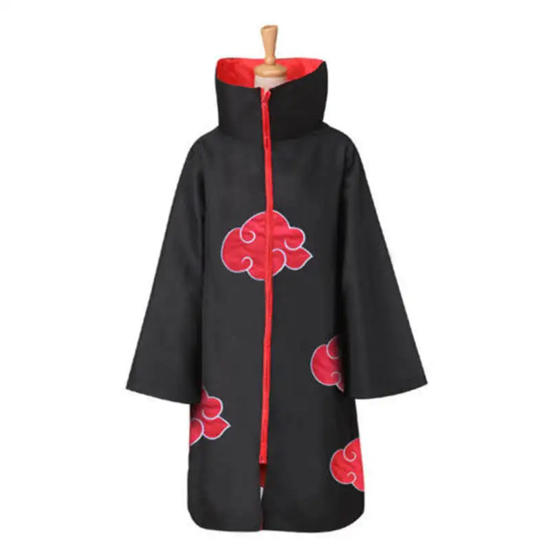 Anime Naruto Akatsuki Uchiha Itachi Cloak Cosplay Halloween Christmas Party Costume Cloaks Cape For Kids Adults