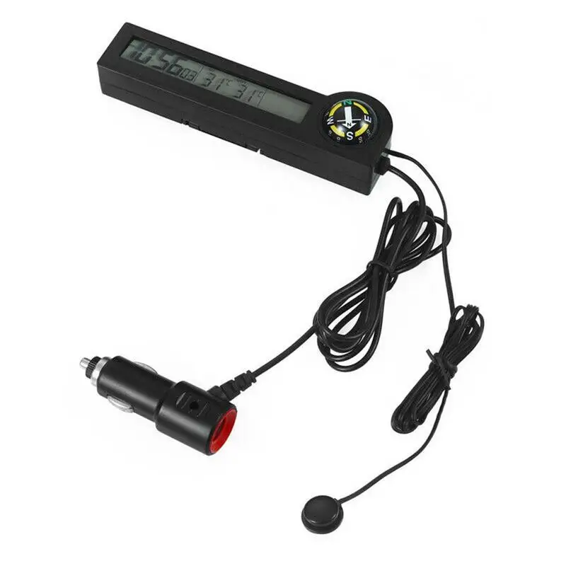 1 шт. многофункциональный автомобильный термометр Автомобильный Вольтметр Часы