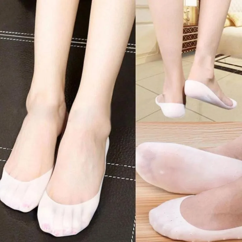 

Silicone Insole Moisturizing Socks Heels Protector Anti Crack Foot Spa Socks Gel Shoes Insoles Feet Care Pedicure Socks 1Pair