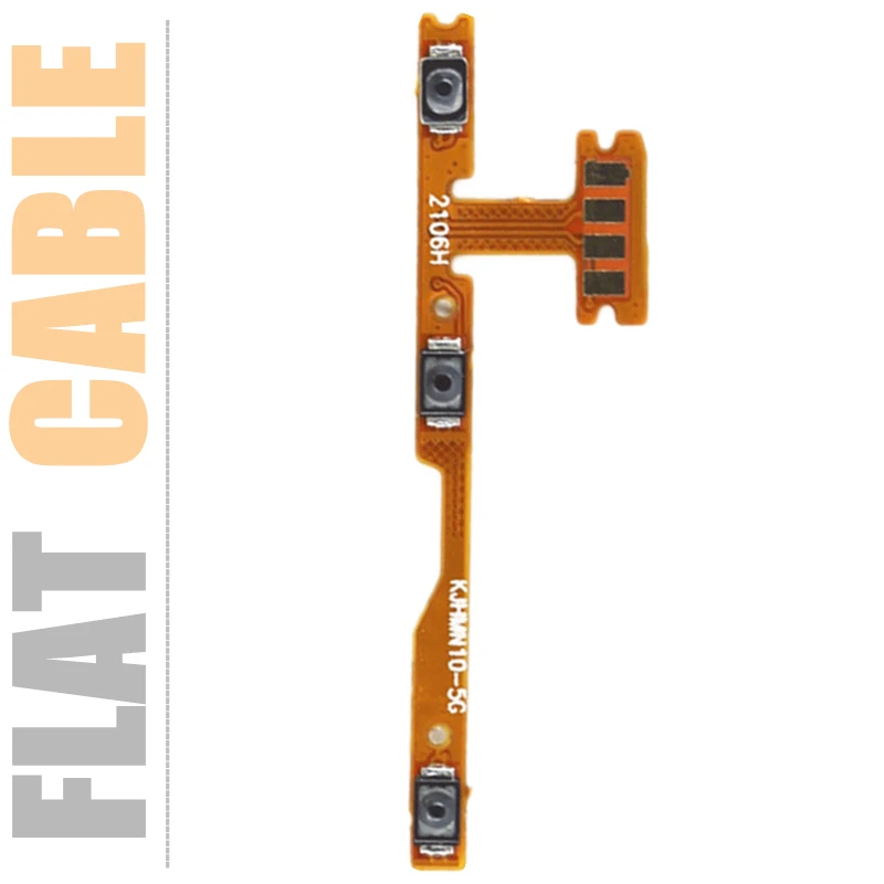 

Switch Power ON/OFF Side Key Flat Cable For Xiaomi Redmi Note10 / Note 10 Pro Power / Volume Up/Down Buttons Flex Ribbon Cable