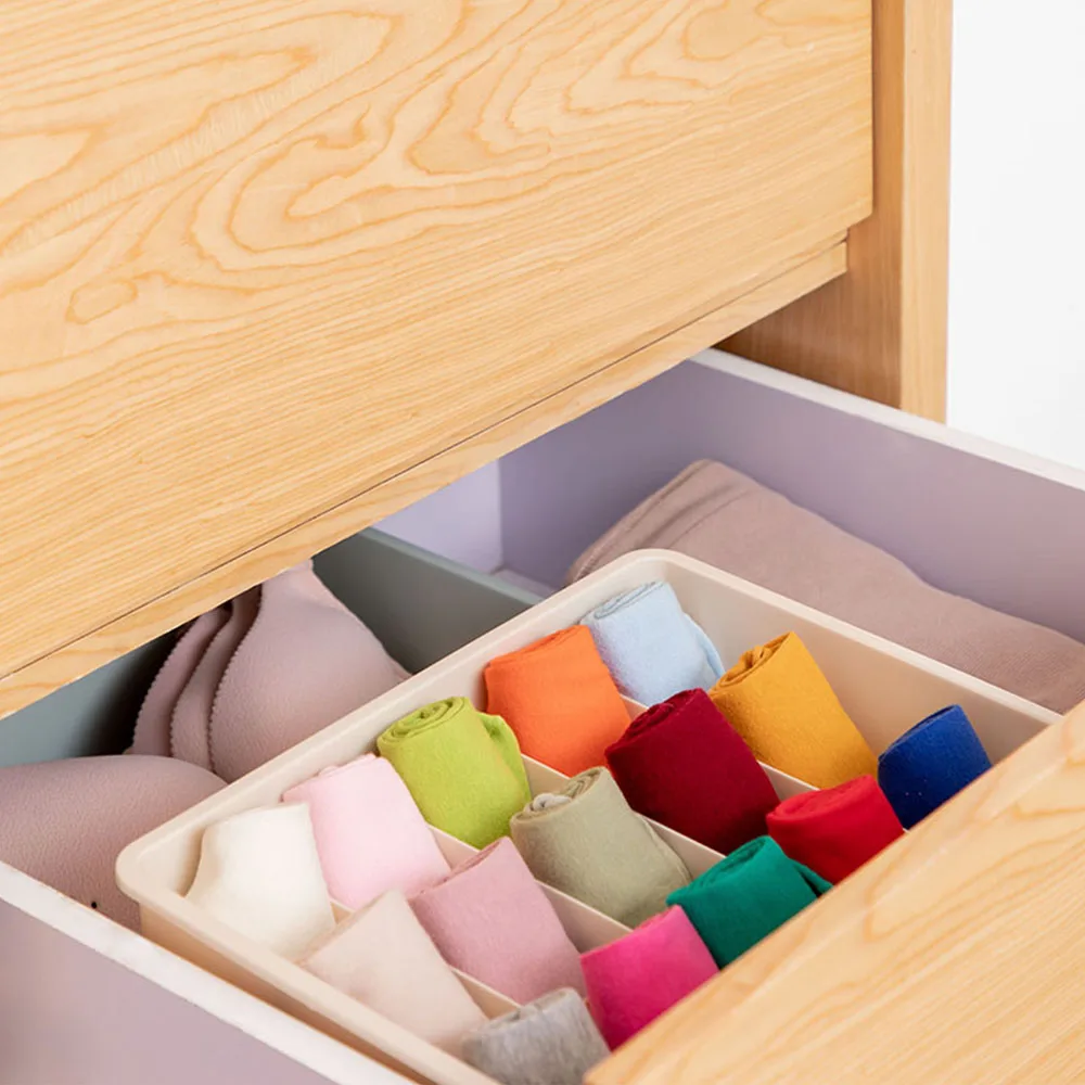 Пластиковый многоразмерный органайзер для бюстгальтеров нижнего белья домашняя