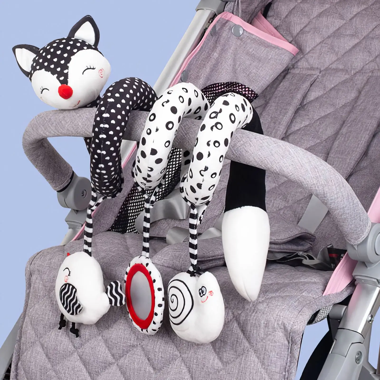 

Kids Stroller Rattle Toys Parent-Child Early Education Toy Color Recognition Hanging Rattles For Stroller Crib Bassinet Toys