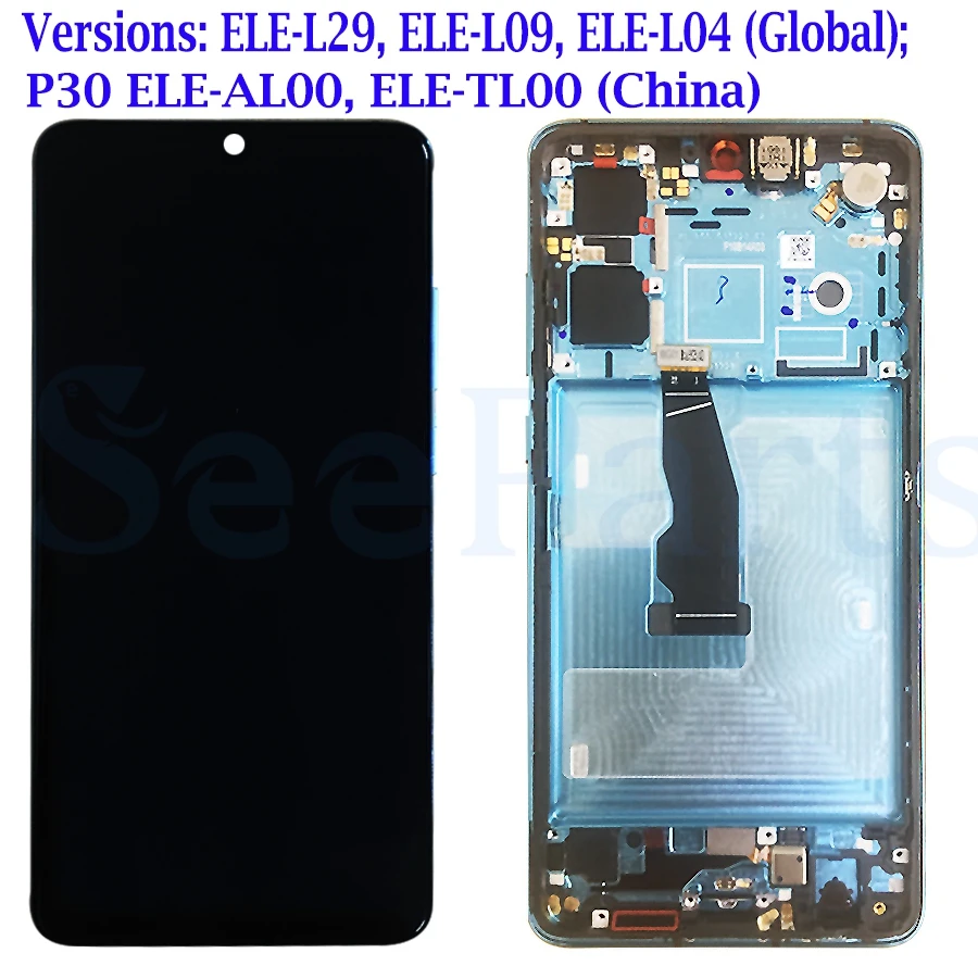 Новинка для huawei P30 Pro ЖК-дисплей кодирующий преобразователь сенсорного экрана в сборе huawei P30 ЖК-дисплей Дисплей huawei P30Pro Дисплей VOG-L29 ELE-L29 MAR-LX1M