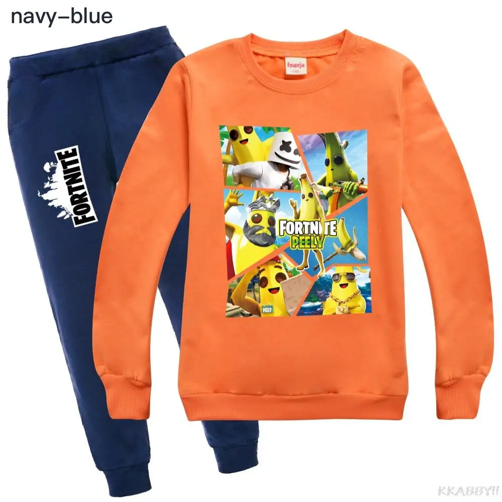 Детские комплекты спортивной одежды Fortnite спортивный костюм для девочек осенние