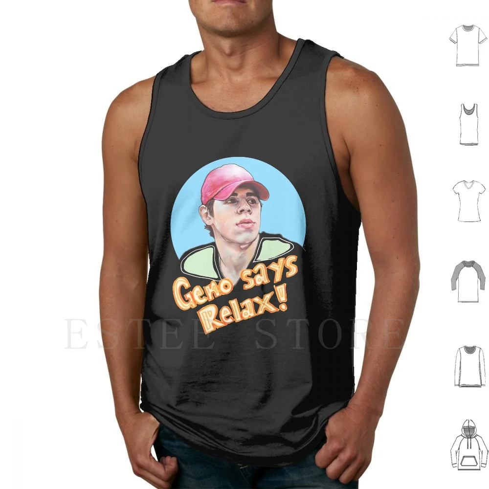

Geno Says Relax Tank Tops Vest Sleeveless Malkin Hockey Penguins Geno