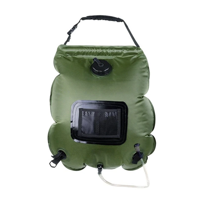 

Outdoor Solar Shower Bag 20L Foldable Water Storage Bag Portable Shower Water Bag Mountaineering Bath Hot Water Bag