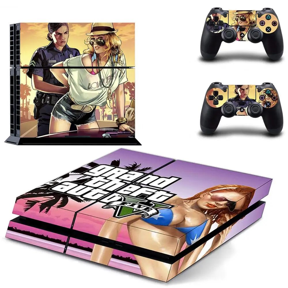 Стикер Grand Theft Auto GTA 5 PS4 стикер Play station 4 Skin PS чехол для PlayStation консоли и контроллера |