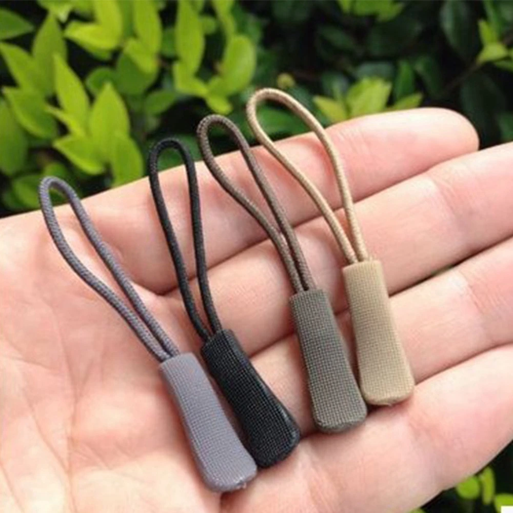 5Pcs High Quality Zipper Pull Cord Rope Pullers Zip Puller Replacement Ends Lock Zips Bags Clip Buckle Outdoor Travel Tools | Спорт и