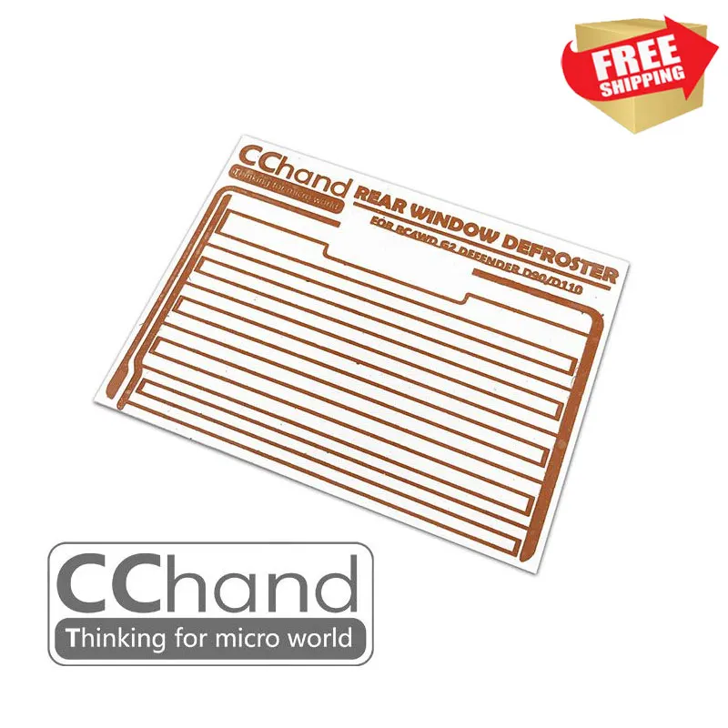 

Radio control parts RC CChand 1/10 D90/D110 Simulated rear window defroster option upgrade parts