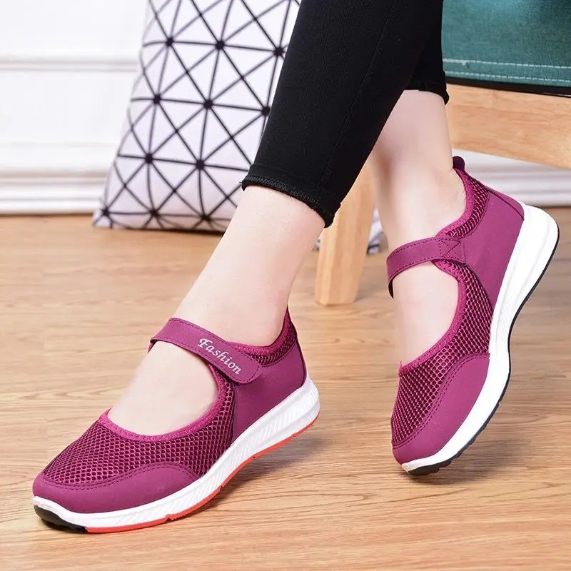 Women Casual Boat Shoes Ladies Slip On Ballet Flats Comfy Soft Zapatos Mujer Mother Red Pink Black Walking Footwear 2021 Summer