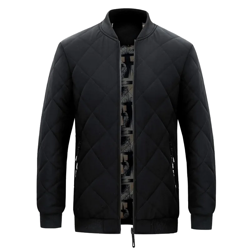 Men's Fashion Autumn  Winter Cold-proof Warm Cotton-padded Jacket Casual Jacket Down Padded Jacket Thick Padded Jacket Plus Size