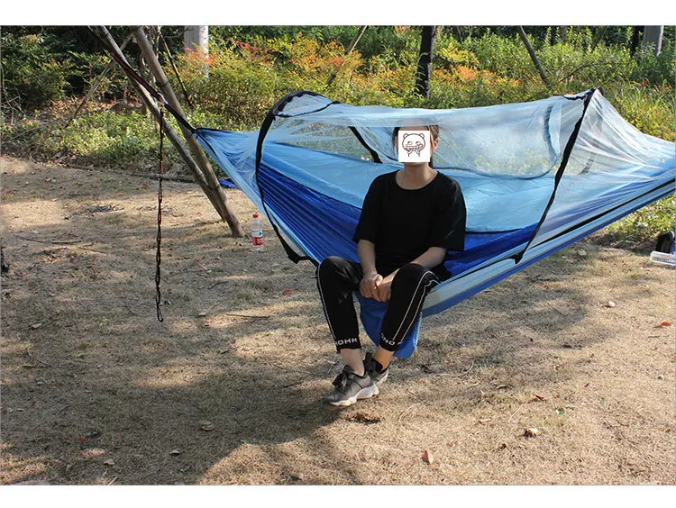

Mosquito Net Hammock 210t nylon hammock outdoor mosquito proof hammock outdoor camping supplies bed
