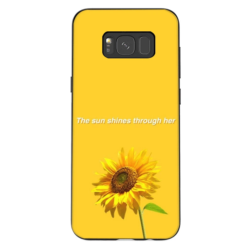 Мобильный чехол для телефона samsung A20E A70S A2 Core J4 J6 Plus Prime J8 J7 Duo милый Sunflowe | Мобильные
