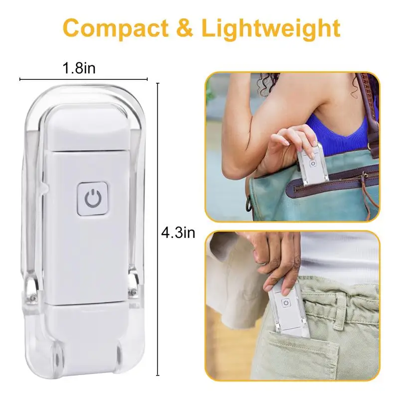 LED USB Rechargeable Book Reading Light Brightness Adjustable Eye Protection Clip Book Light Portable Bookmark Read Light images - 6
