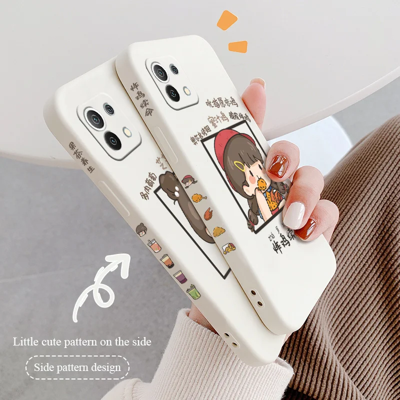 

Stitching Cartoon Girl Phone Case For Xiaomi Mi 11 10T 10T Pro 10 S lite Ultra 9T 9 8 Note 10 Pro Poco F3 F2pro X2 Cover