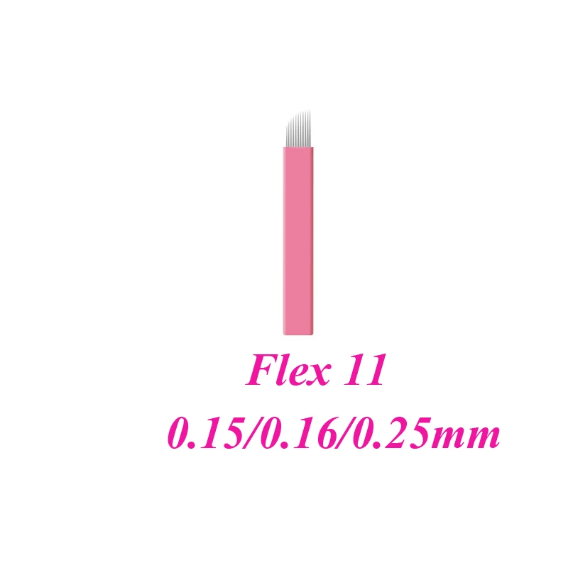 0 15 мм микроблейдинг для татуажа розовые иглы-игла перманентного макияжа 200