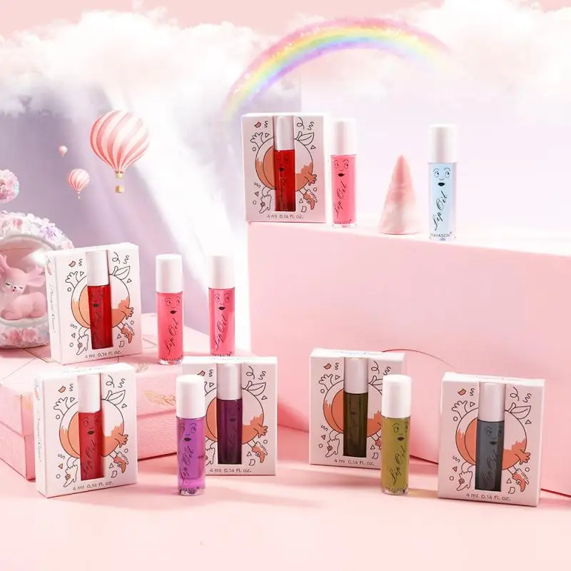 

6 Color Plumping Lip Gloss Nutritious Lip Plumper Moisturizer Shiny Cherry Volume Tint Lip glaze Lipstick Makeup For Gift TSLM2