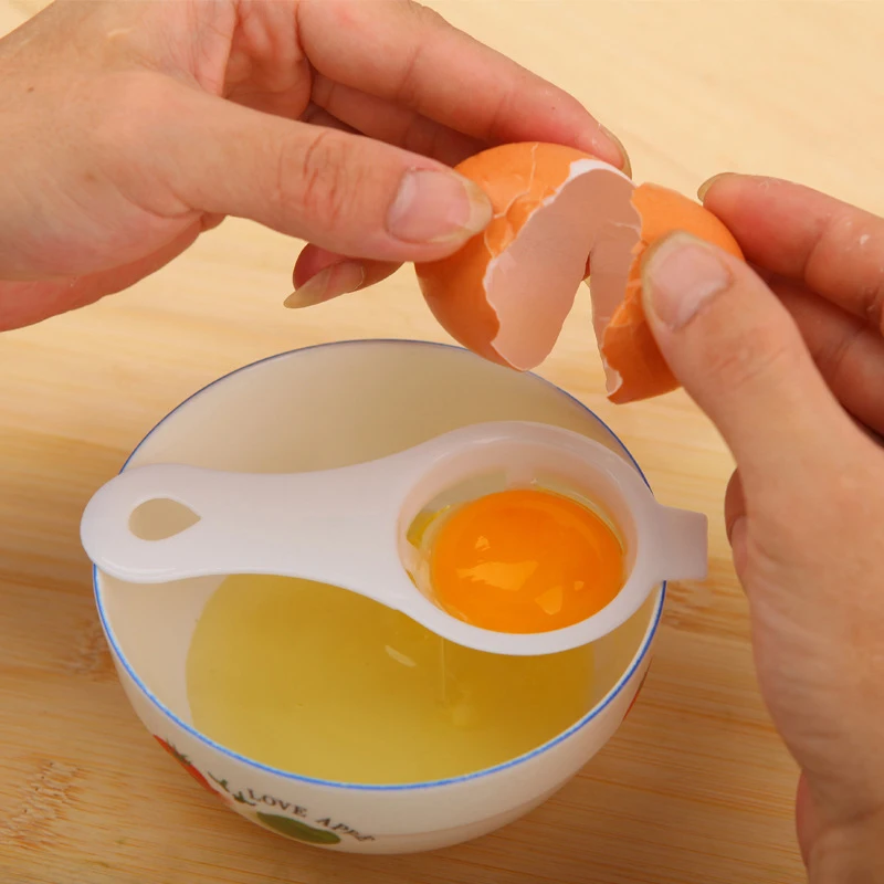 

egg white yolk separator tool Food-grade Silicone buckle Egg Separator Dining Cooking Egg Divider Sieve Kitchen Gadget