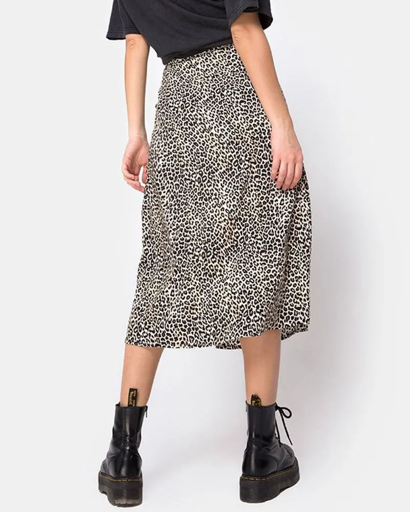 

Verano de las mujeres dividir leopardo faldas 2020 negro moda R75Sexy Falda larga Mujer Floral suelto ropa de dama flor verde