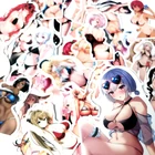 100 шт. сексуальные красивые бикини для девушек Hottie waifu hentai наклейки креативные взрослые Аниме Девушки водостойкие наклейки Мультяшные