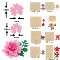 beautiful flower leaves cutting die 2021 new floral handmade craft wooden die suitable for die cutting machines on the market
