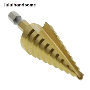 Точность 4-22 мм с титановым покрытием HSS шаг конуса сверло набор резец отверстия