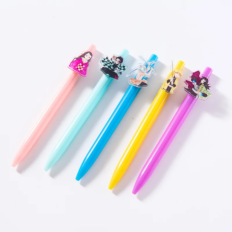

1pcs Anime Demon Slayer Ballpoint Pen Candy Color Ballpen for Cute School Supplies Pens for Writing Japanese Stationery
