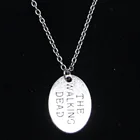 Ожерелье с подвеской Ходячие мертвецы, 17 х23 мм