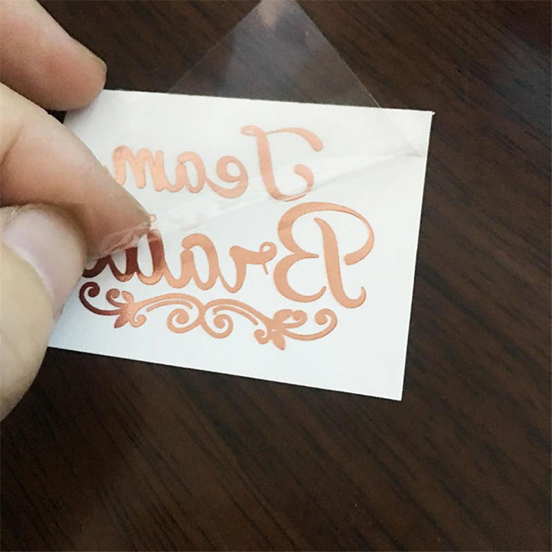 Девичник вечерние 20 штук Роза золотистые временные тату наклейки с надписью