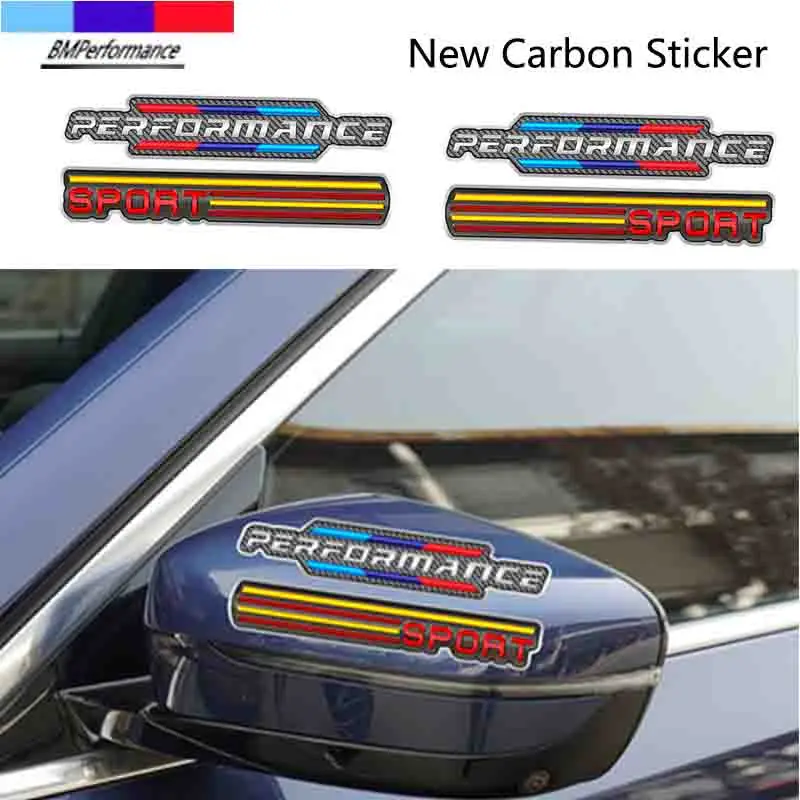 

2pcs Carbon M Sport Power Car Rearview Mirror Sticker For Bmw F47 F25 F97 F26 F15 F85 F16 F86 M3 M4 M5 X3 X4 X5 X6 X2 X7 G07 M3