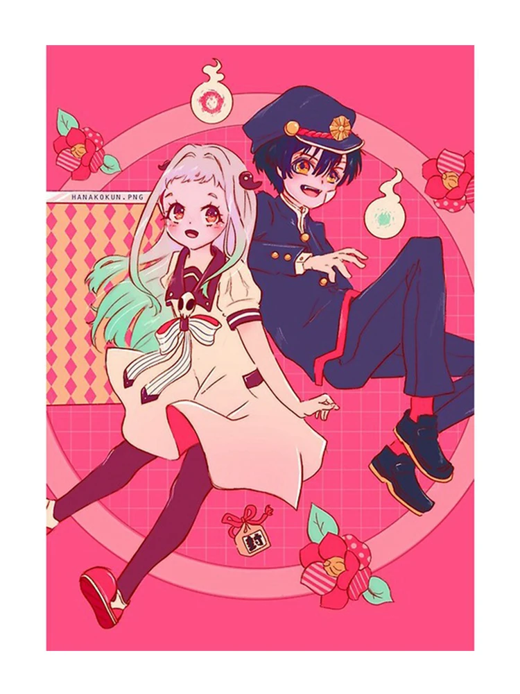 Настенная прокрутка японского аниме унитаз Hanako kun Jibaku Shounen настенные подвесные